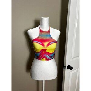 SHEIN icon cropped top tie back small